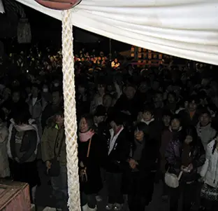 太平山神社のお正月の風景