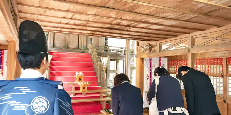初宮参り御祈祷の写真
