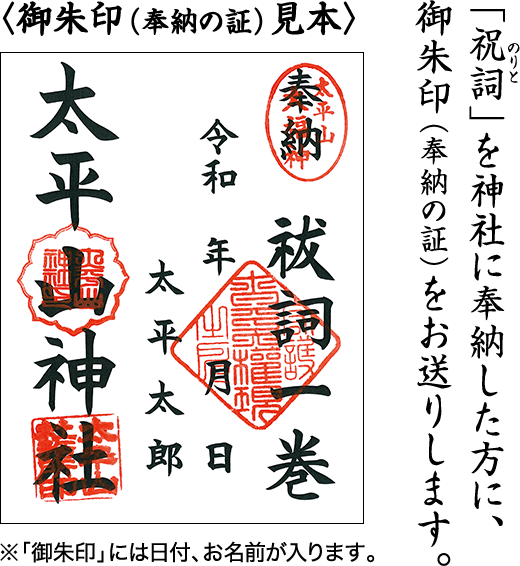 御朱印見本